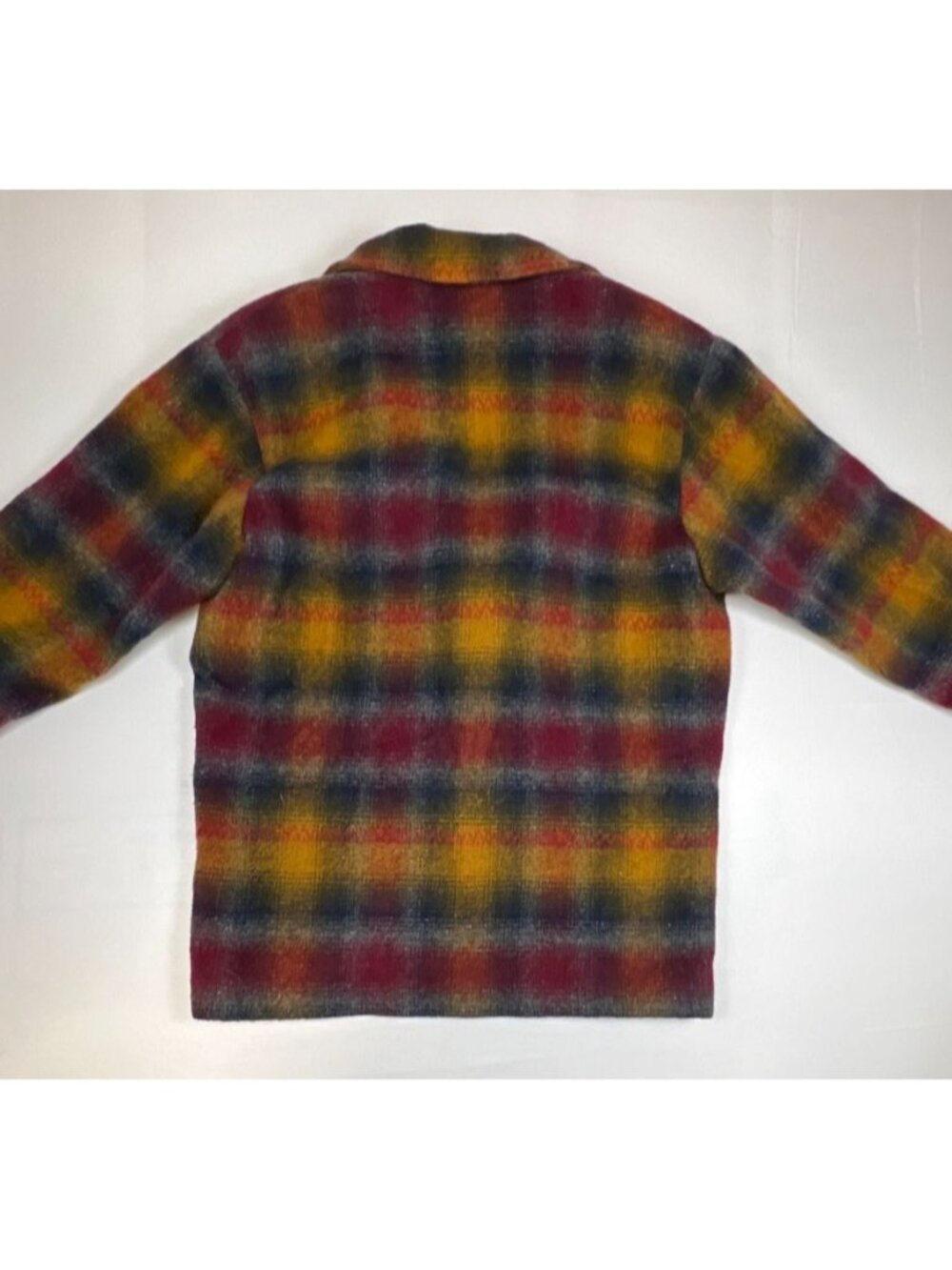 Vintage French Country Express Women's L Wool Blend Plaid Jacket Made in USA - Picture 2 of 9